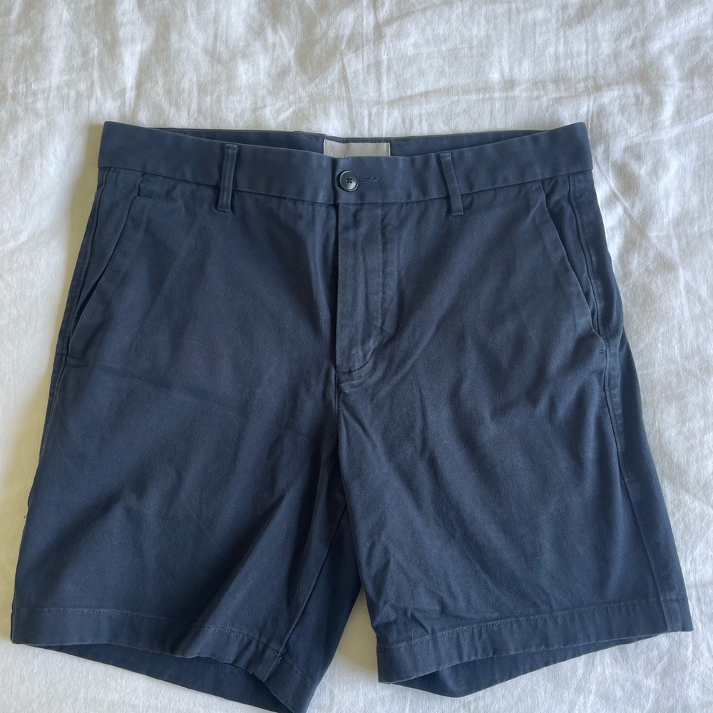 Everlane Navy Performance Chino Shorts